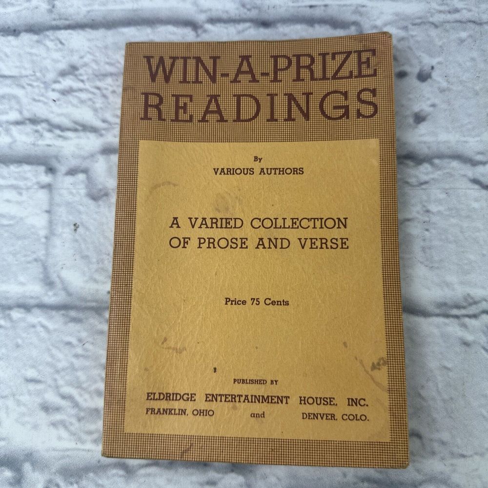 Win-A-Prize Readings By various Authors First Edition 1930. Eldridge House Inc.‎